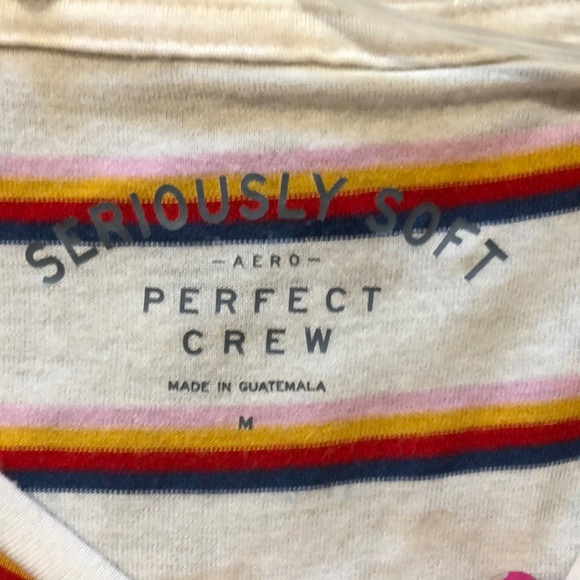 white, red, light pink, yellow and navy blue shirt - Picture 4 of 4